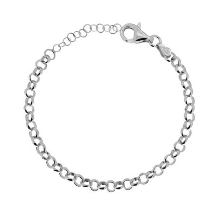 bracciale catena rolo argento