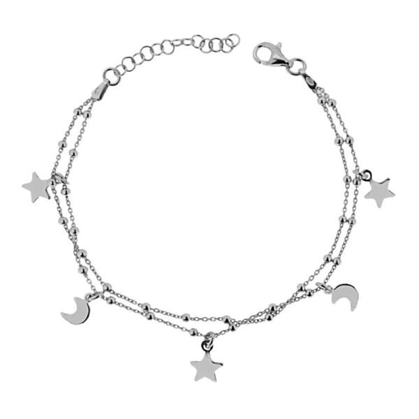 Bracciale Palline Lune Stelle