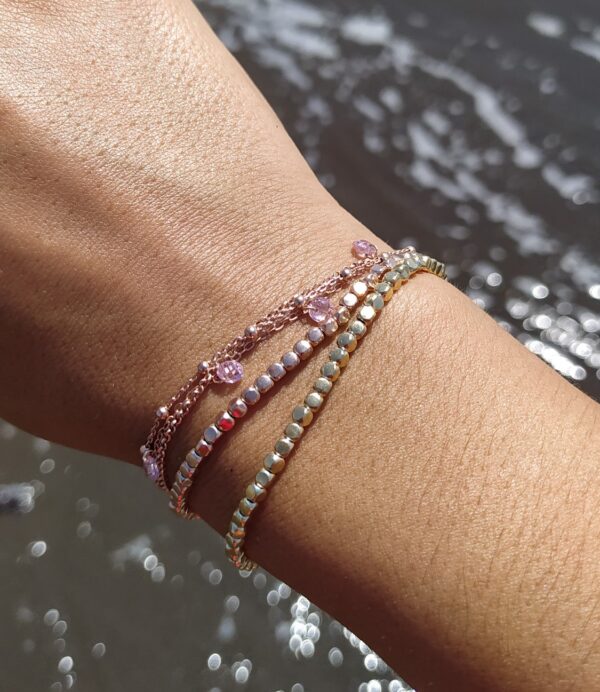 bracciale con cubetti